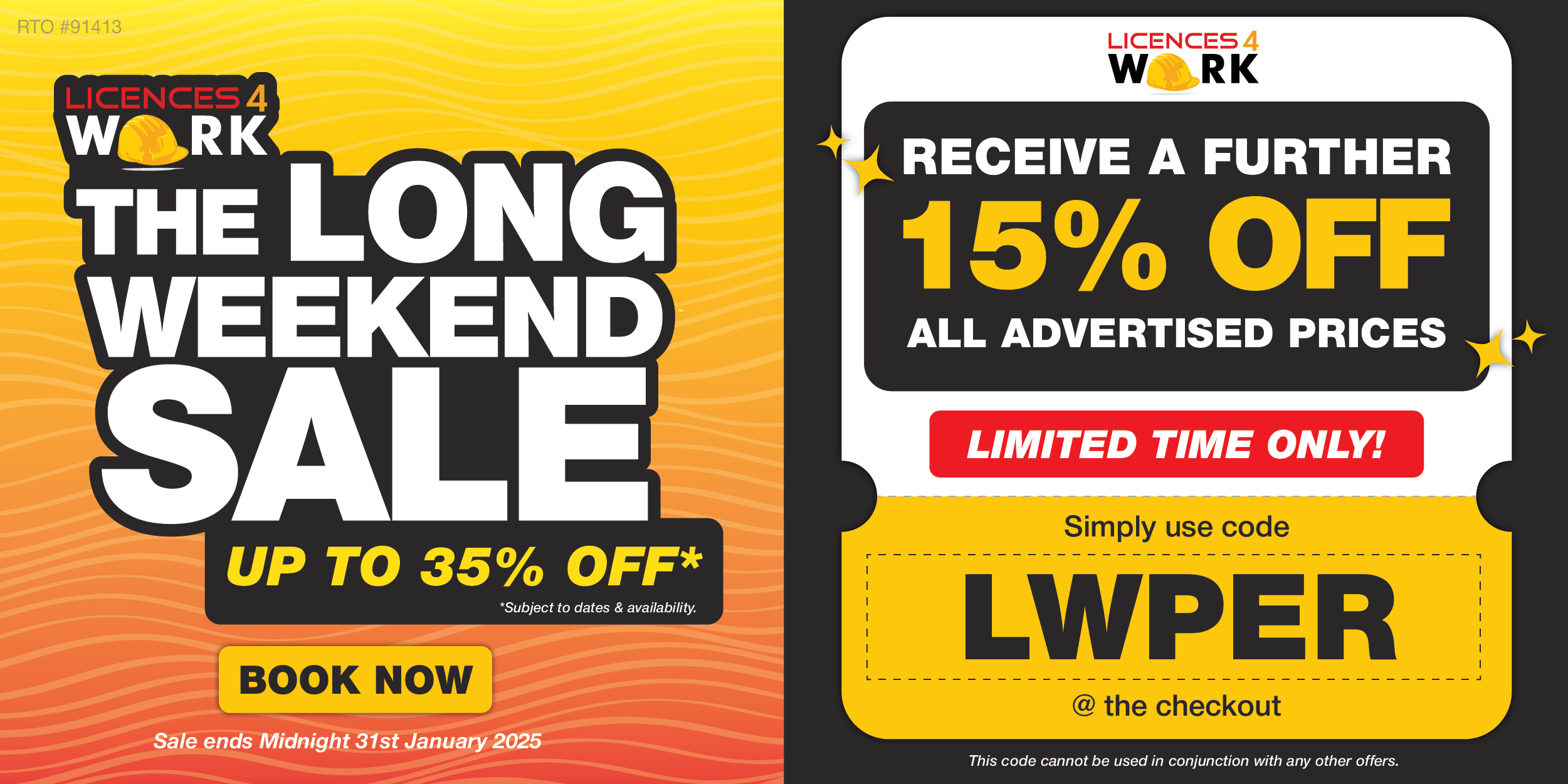 THE Long Weekend Sale - Use code LWPER!